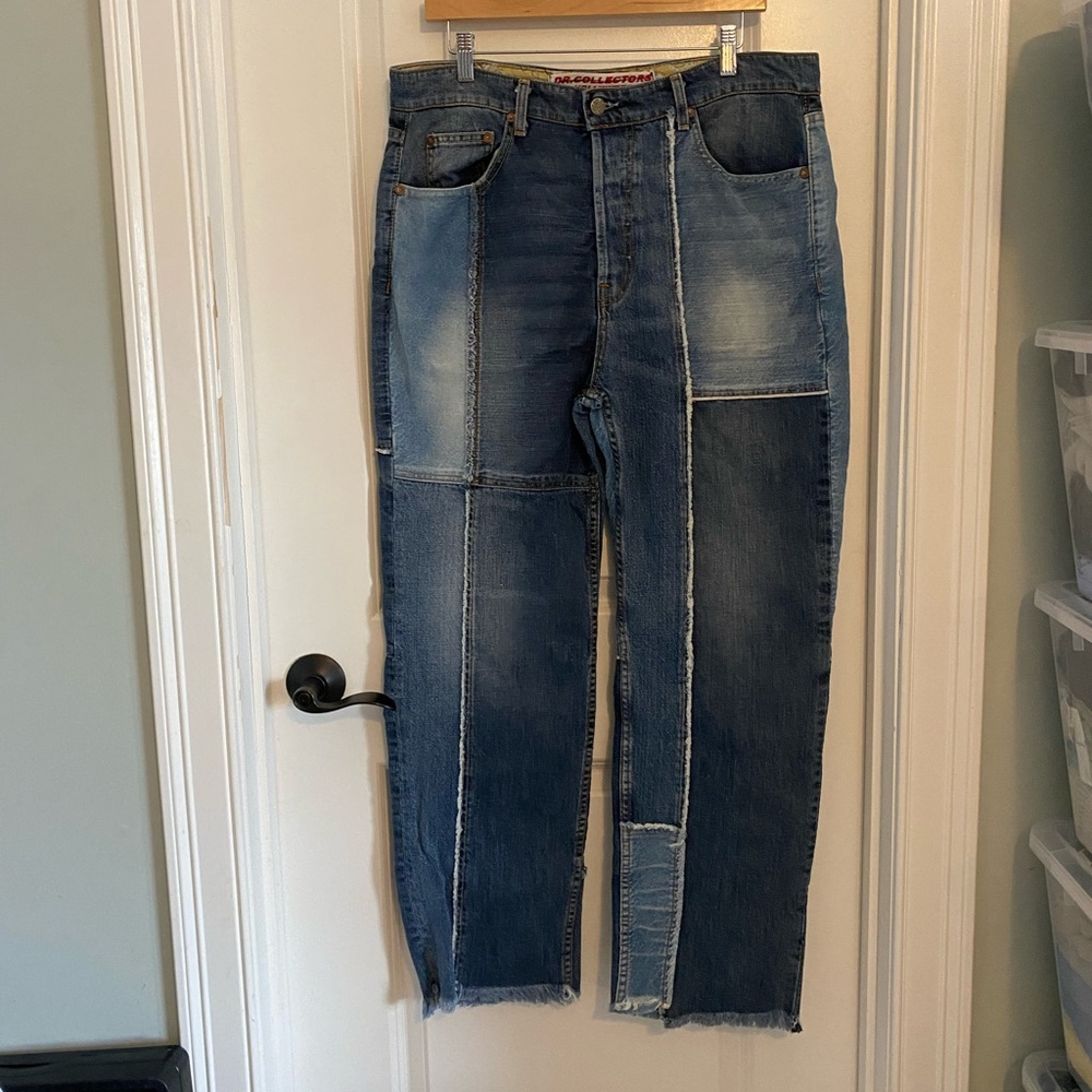 New With Tags Free People X Dr. Collectors Patchwork Jeans